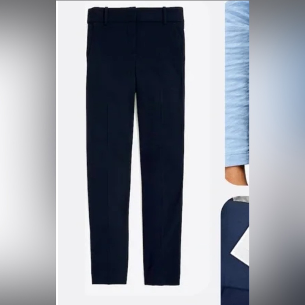 NWT J. Crew Ruby Navy Blue Trousers